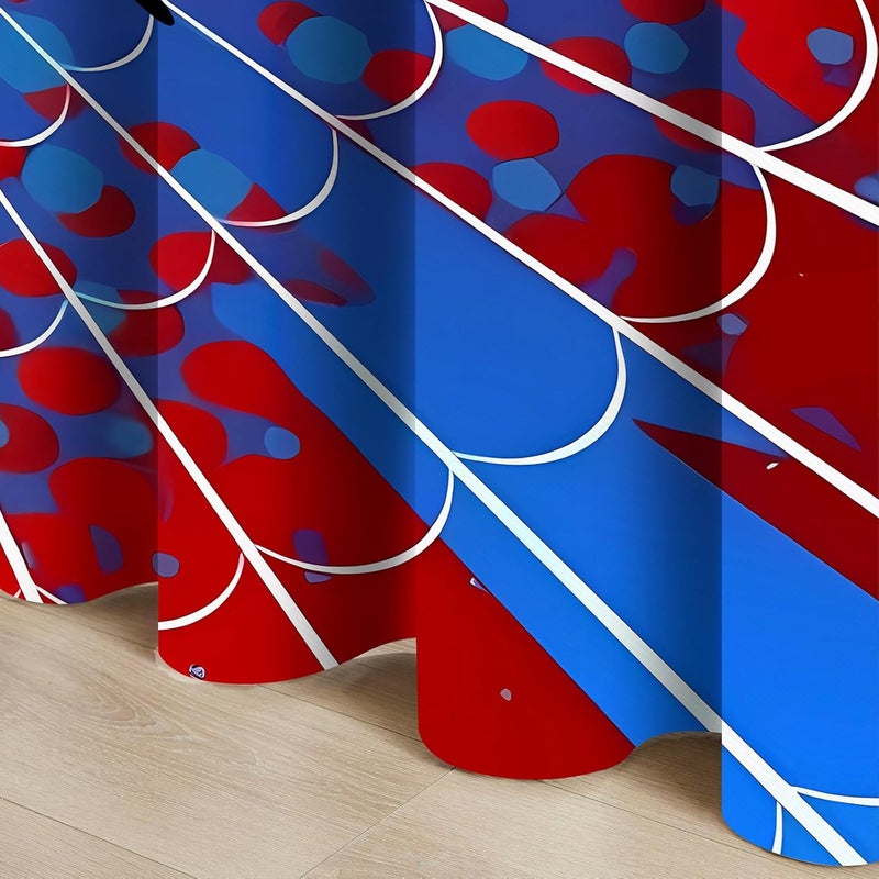 OSUNBD Spider Web Curtains - Blue & Red Superhero Design - Blackout Thermal Insulated Drapes for Kids Room, Bedroom, Living Room - 52 x 63 Inches, 2 Panels - Image 5